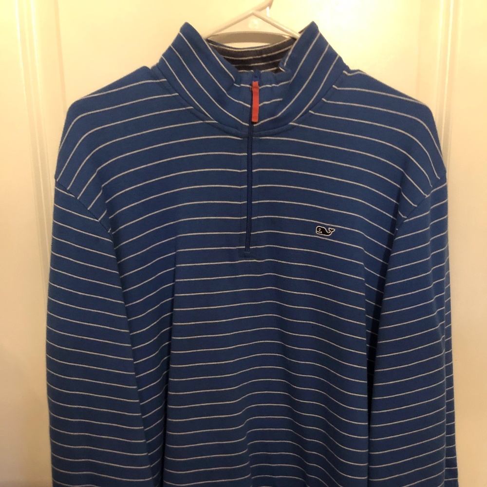 Men's Vineyard Vines Blue Quarter-zip